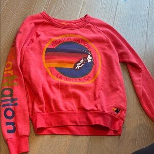 Aviator Nation Red Women's Sweater